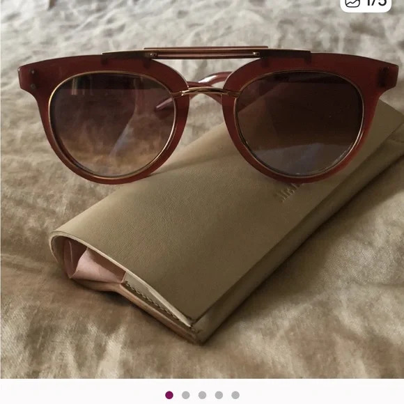 Mr. Leight Laurel Sunglasses in Rosewood. - Picture 4 of 5